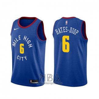 Camiseta Denver Nuggets Keita Bates-Diop NO 6 Statement Azul