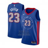 Camiseta Detroit Pistons Blake Griffin NO 23 Ciudad 2020-21 Azul