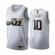 Camiseta Golden Edition Utah Jazz Mike Conley NO 10 2019-20 Blanco