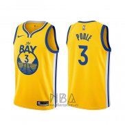 Camiseta Golden State Warriors Jordan Poole NO 3 Statement Oro