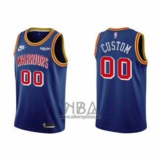 Camiseta Golden State Warriors Personalizada 75th Anniversary Azul