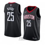 Camiseta Houston Rockets Austin Rivers NO 25 Statement 2018 Negro