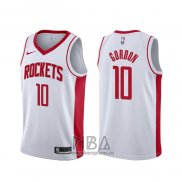 Camiseta Houston Rockets Eric Gordon NO 10 Association Blanco