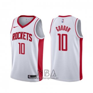 Camiseta Houston Rockets Eric Gordon NO 10 Association Blanco