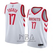 Camiseta Houston Rockets P.j. Tucker NO 17 Association 2018 Blanco