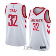 Camiseta Houston Rockets Rob Gris NO 32 Association 2018 Blanco