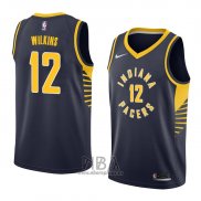 Camiseta Indiana Pacers Damien Wilkins NO 12 Icon 2018 Azul