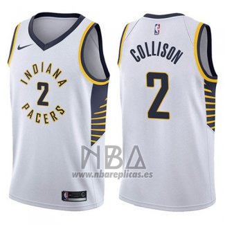 Camiseta Indiana Pacers Darren Collison NO 2 Association 2017-18 Blanco