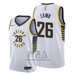 Camiseta Indiana Pacers Jeremy Lamb NO 26 Association Blanco