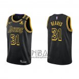 Camiseta Los Angeles Lakers Austin Reaves NO 31 Mamba 2021-22 Negro