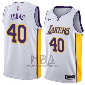 Camiseta Los Angeles Lakers Ivica Zubac NO 40 Association 2018 Blanco