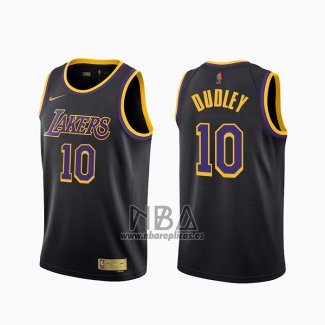 Camiseta Los Angeles Lakers Jared Dudley NO 10 Earned 2020-21 Negro