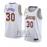 Camiseta Los Angeles Lakers Jeffrey Carroll NO 30 Association 2018 Blanco