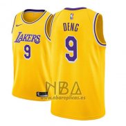 Camiseta Los Angeles Lakers Luol Deng NO 9 Icon 2018 Oro