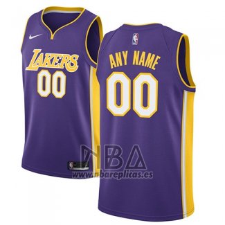 Camiseta Los Angeles Lakers Personalizada 2017-18 Violeta