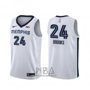 Camiseta Memphis Grizzlies Dillon Brooks NO 24 Association Blanco