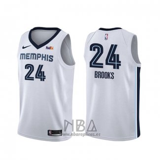 Camiseta Memphis Grizzlies Dillon Brooks NO 24 Association Blanco