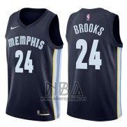 Camiseta Memphis Grizzlies Dillon Brooks NO 24 Icon 2017-18 Azul