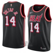 Camiseta Miami Heat Derrick Walton Jr. NO 14 Classic 2018 Negro