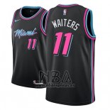 Camiseta Miami Heat Dion Waiters NO 11 Ciudad 2018-19 Negro