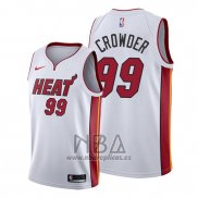 Camiseta Miami Heat Jae Crowder NO 99 Association 2019-20 Blanco