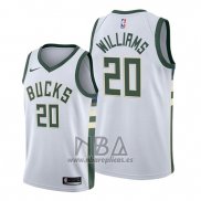 Camiseta Milwaukee Bucks Marvin Williams NO 20 Association 2019-20 Blanco