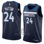 Camiseta Minnesota Timberwolves Justin Patton NO 24 Icon 2018 Azul