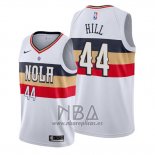 Camiseta New Orleans Pelicans Solomon Hill NO 44 Earned Blanco