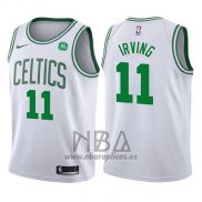 Camiseta Nino Boston Celtics Kyrie Irving NO 11 2017-18 Blanco