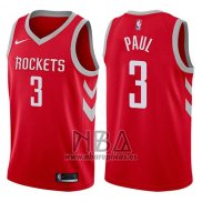 Camiseta Nino Houston Rockets Chris Paul NO 3 2017-18 Rojo