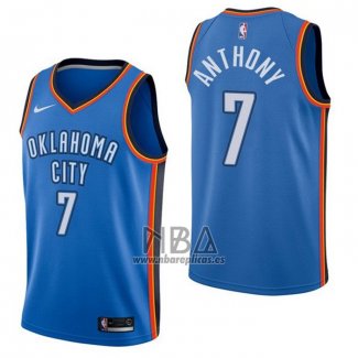 Camiseta Oklahoma City Thunder Carmelo Anthony NO 7 Icon Azul