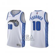 Camiseta Orlando Magic Evan Fournier NO 10 Earned 2020-21 Blanco