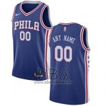 Camiseta Philadelphia 76ers Personalizada 2017-18 Azul