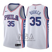 Camiseta Philadelphia 76ers Trevor Booker NO 35 Association 2017-18 Blanco