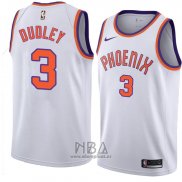 Camiseta Phoenix Suns Jarojo Dudley NO 3 Hardwood Classic 2018 Blanco