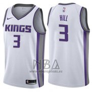 Camiseta Sacramento Kings George Hill NO 3 Association 2017-18 Blanco