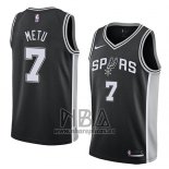 Camiseta San Antonio Spurs Chimezie Metu NO 7 Icon 2018 Negro