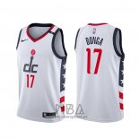 Camiseta Washington Wizards Isaac Bonga NO 17 Ciudad Blanco