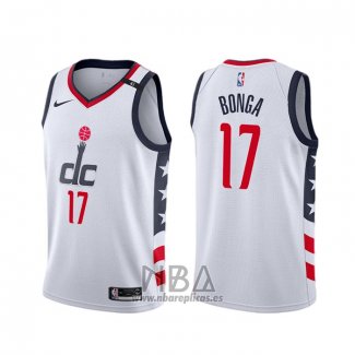 Camiseta Washington Wizards Isaac Bonga NO 17 Ciudad Blanco