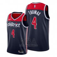 Camiseta Washington Wizards Isaiah Thomas NO 4 Statement Edition Azul