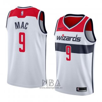 Camiseta Washington Wizards Sheldon Mac NO 9 Association 2018 Blanco