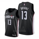 Camiseta Washington Wizards Thomas Bryant NO 13 Ciudad Edition Negro