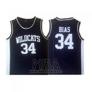 Camiseta Wildcats Len Bias NO 34 Negro