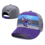 Gorra Charlotte Hornets Violeta Gris