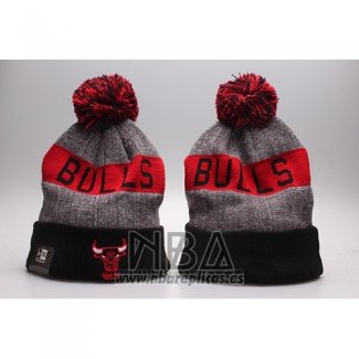 Gorro Beanie Chicago Bulls Negro Gris Rojo