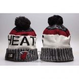 Gorro Beanie Miami Heat Blanco Negro