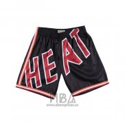 Pantalone Miami Heat Mitchell & Ness Big Face Negro