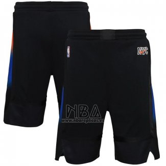 Pantalone New York Knicks Ciudad 2020-21 Negro