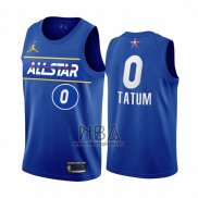 Camiseta All Star 2021 Boston Celtics Jayson Tatum NO 0 Azul