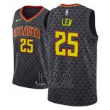 Camiseta Atlanta Hawks Alex Len NO 25 Icon 2018 Negro